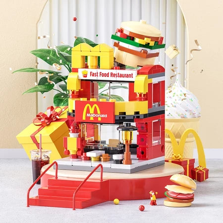 Mini City Street View Building Blocks Toys