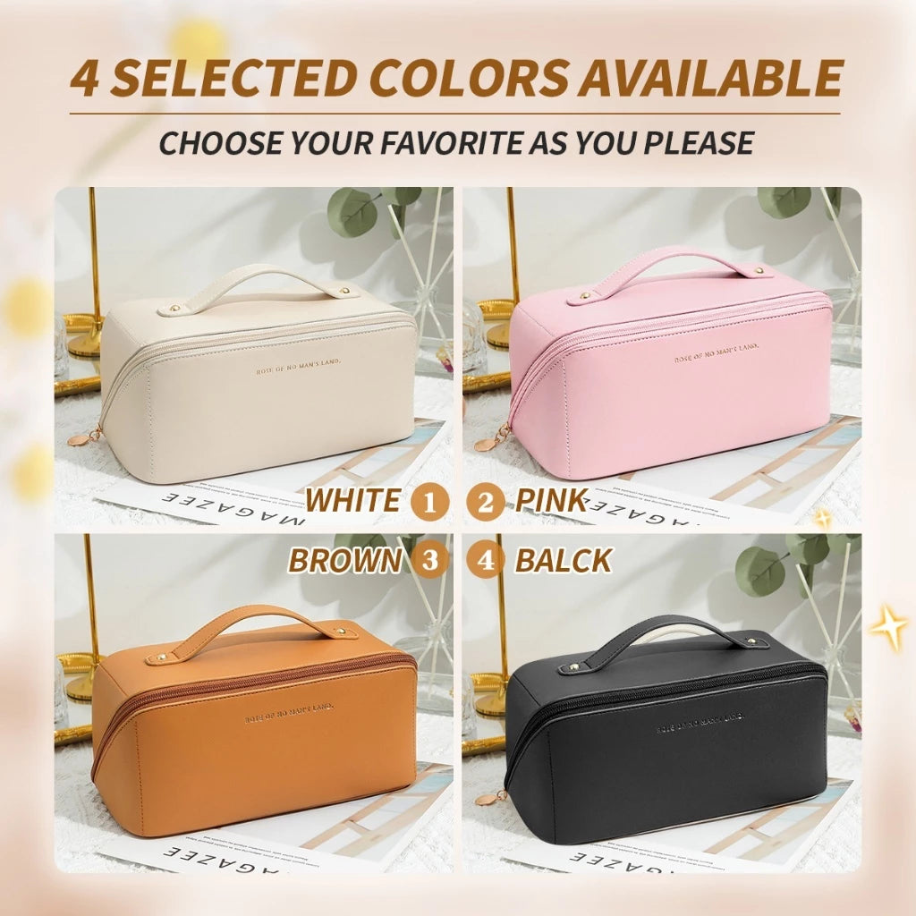 LEATHER MAKEUP POUCH