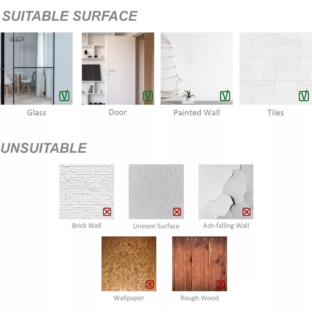 Shatterproof Acrylic Mirror Stickers - 4 pieces
