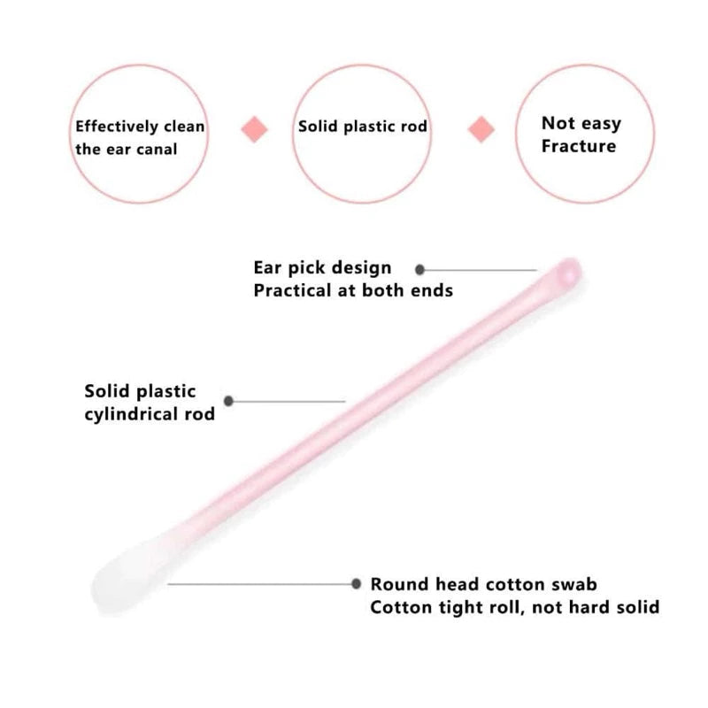 2 in 1 Cotton Swab Ear Scoop (100pcs)