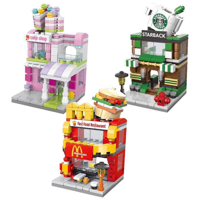 Mini City Street View Building Blocks Toys