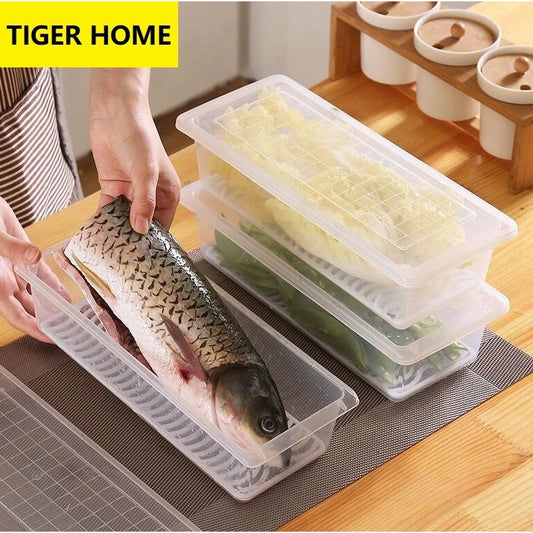 BUY 1 TAKE 3 | Rectangular Food Container with Drain Plate