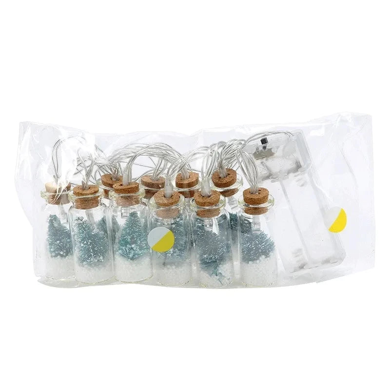 10 LED Christmas Wishing Bottle String Lights