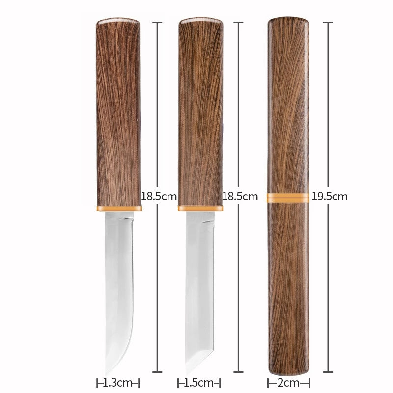 Japanese Double-Edged Stainless Steel Knife