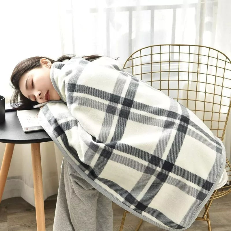 Wearable Plaid Fleece Blanket