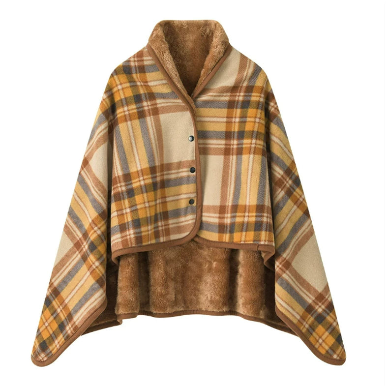 Wearable Plaid Fleece Blanket