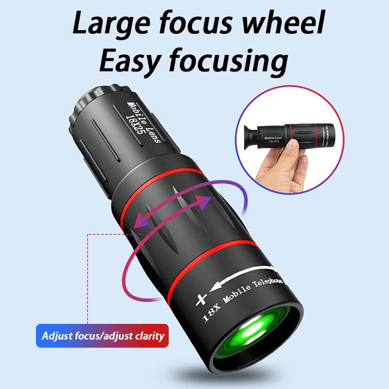 18X Telescope Zoom Mobile Phone Lens