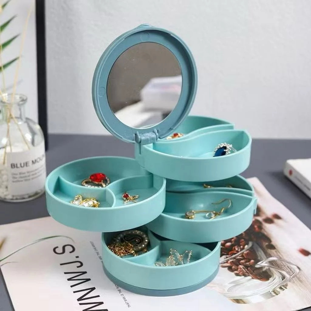 4-Layer 360 Rotating Jewelry Box