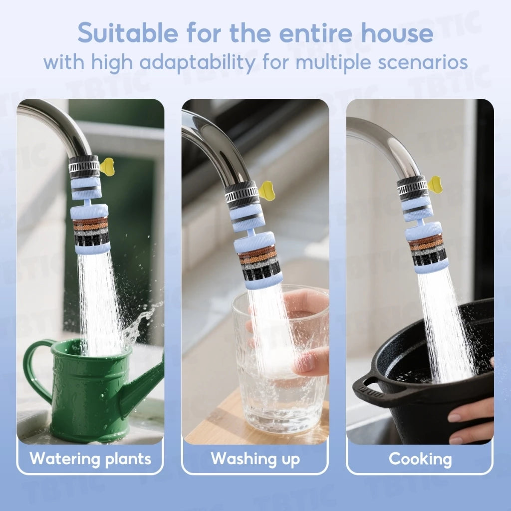 6 Layer Filtration 360 Degree Rotation Faucet Filter