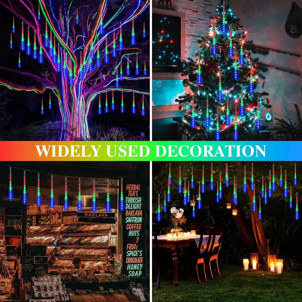 50CM LED Solar Meteor Shower Lights