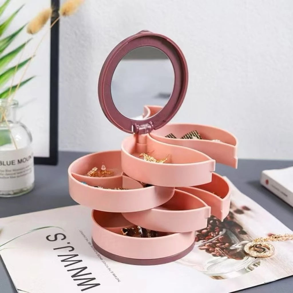 4-Layer 360 Rotating Jewelry Box