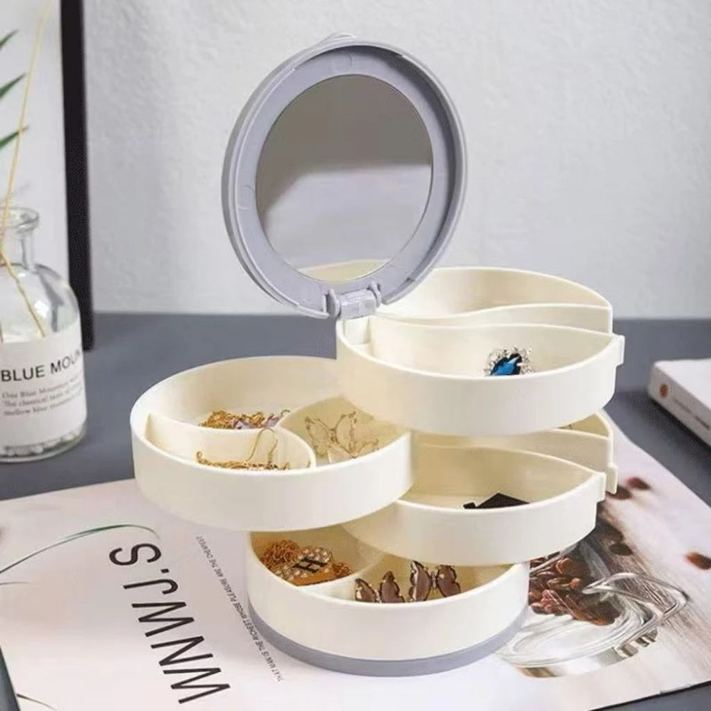 4-Layer 360 Rotating Jewelry Box