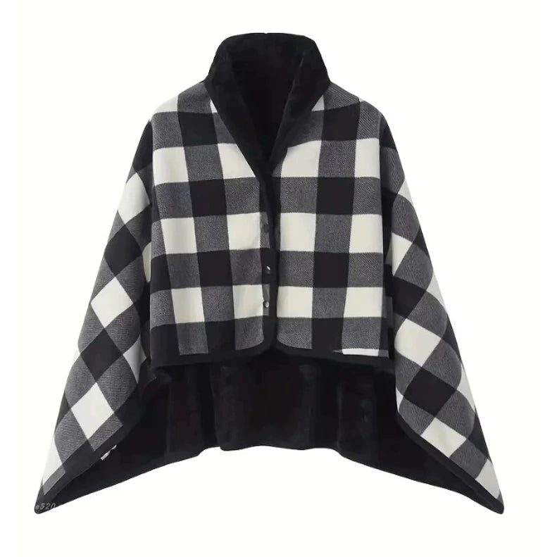 Wearable Plaid Fleece Blanket
