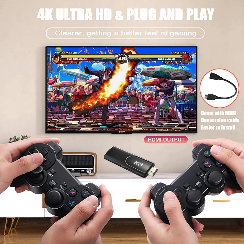 K8 Game Stick 40000 games with 2 Gaming Controllers