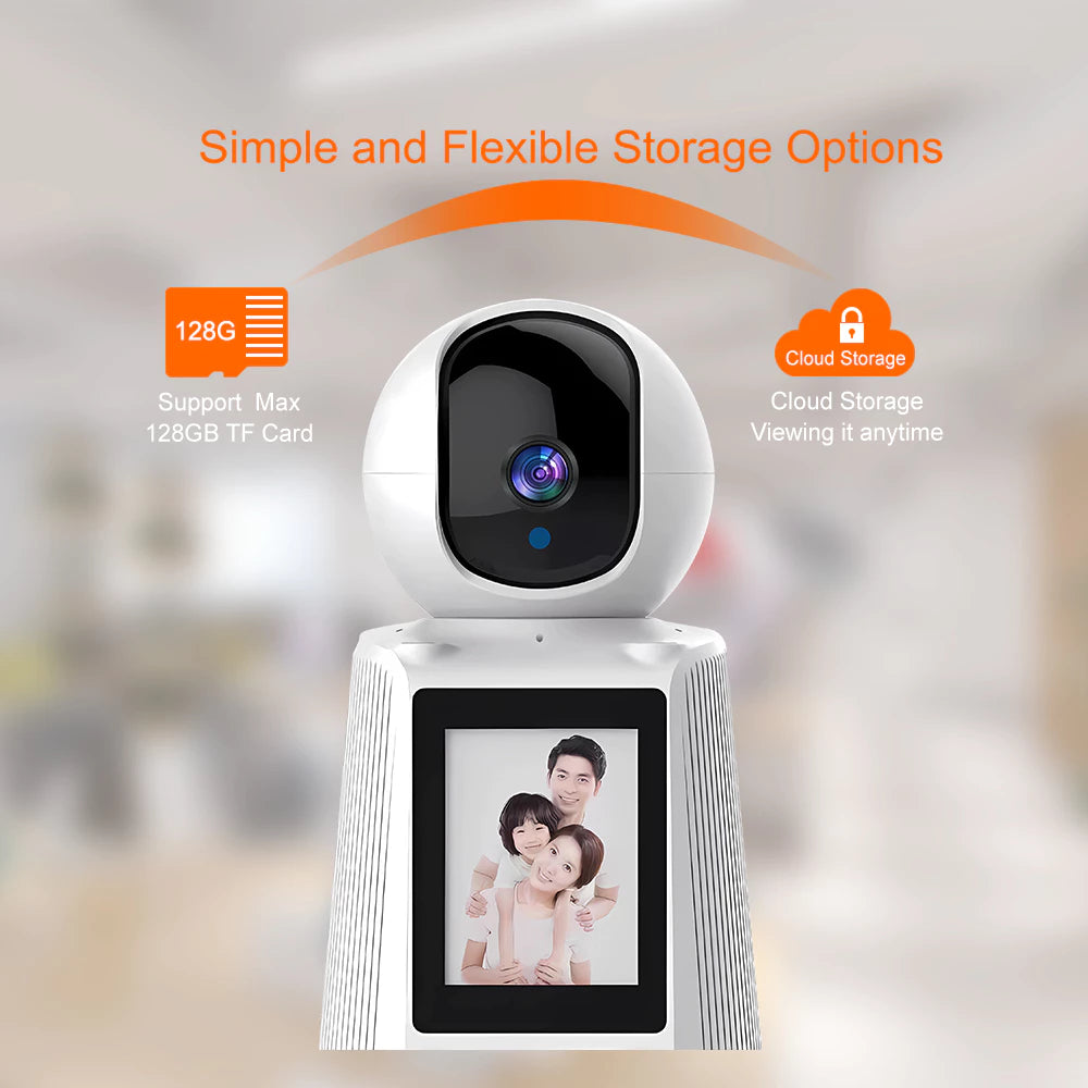 CCTV Camera With Display Screen Use Video Calling Camera With Two-Way Audio