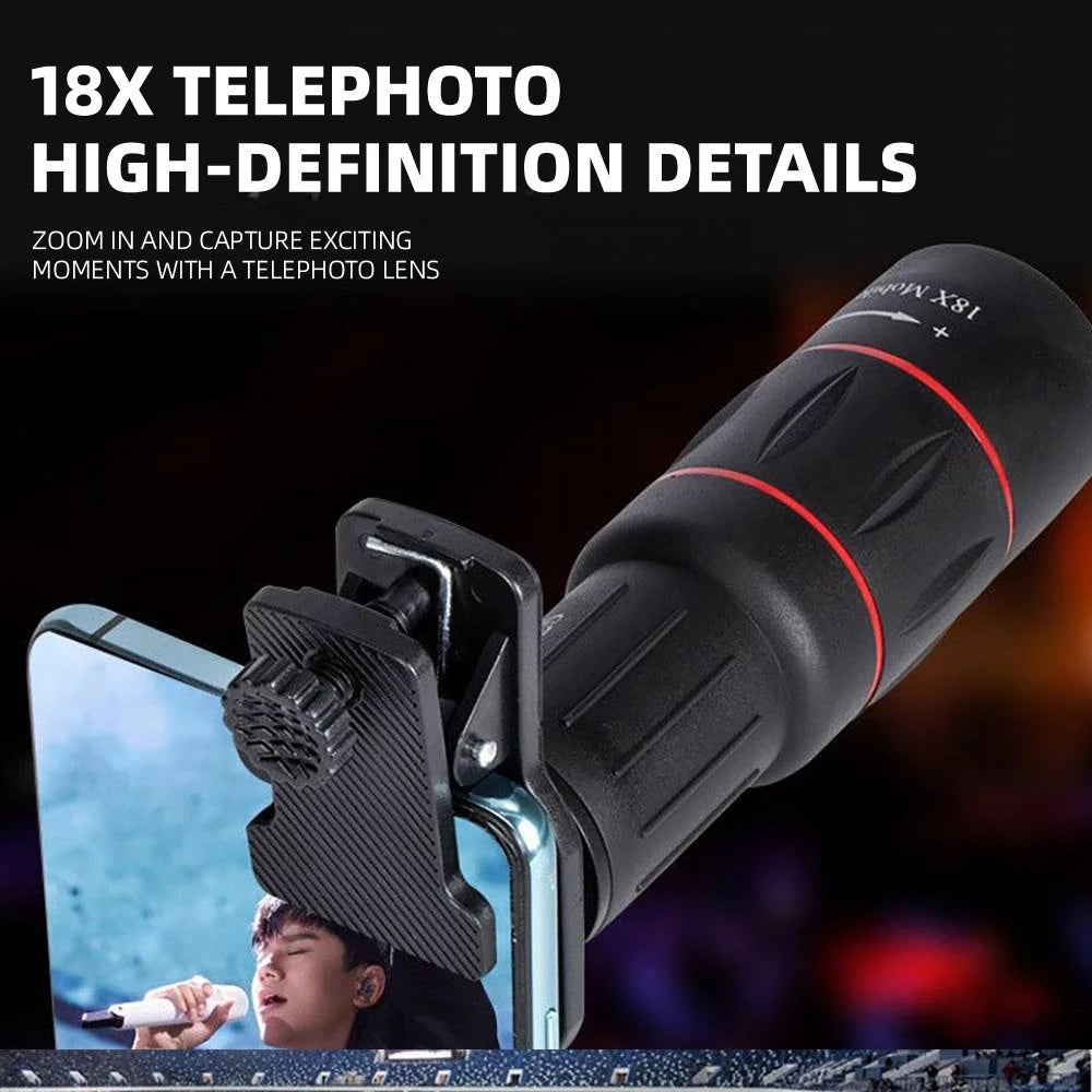 18X Telescope Zoom Mobile Phone Lens
