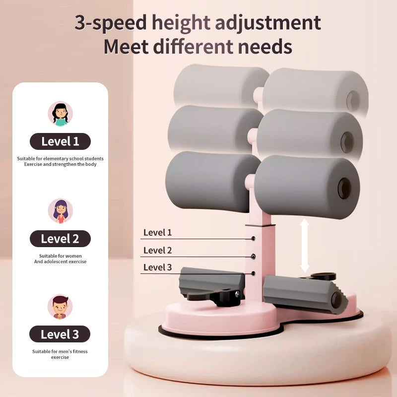 Double Suction Sit Up Bar Exercise Equipment