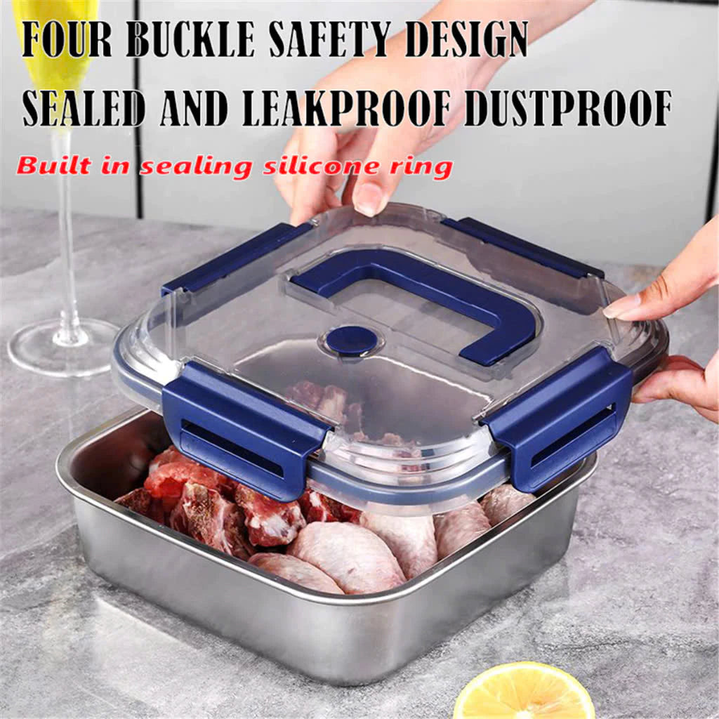 Leak Proof 316 Stainless Steel Food Container With Lid 1800ml