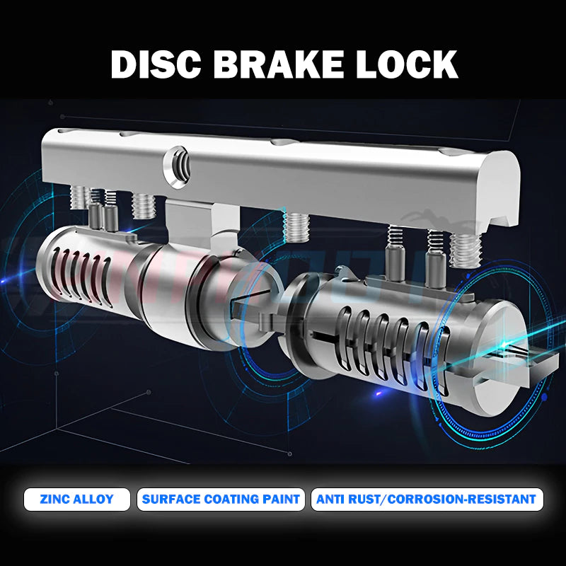 Anti-Theft Security Disc Lock for Motorcycle & Bicycle