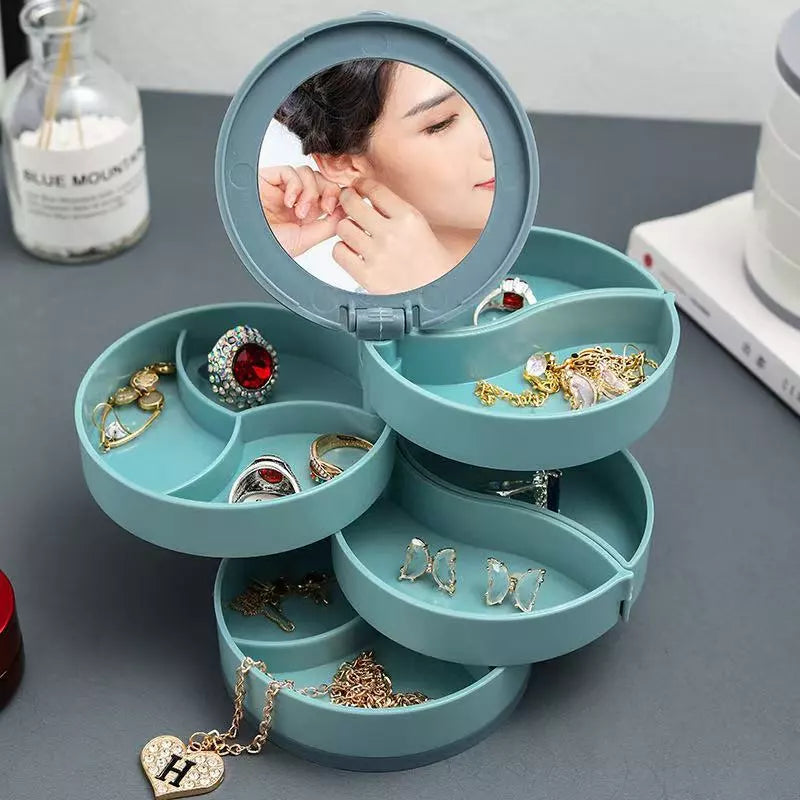 4-Layer 360 Rotating Jewelry Box