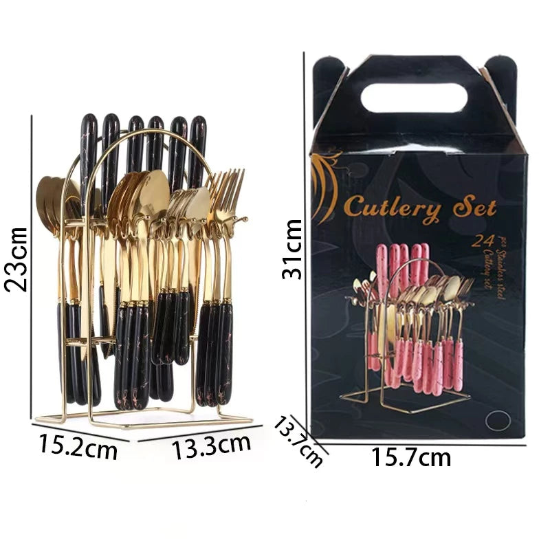 24PCS Cutlery Set