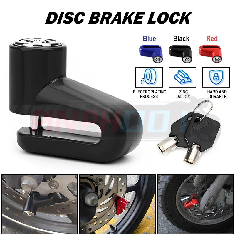 Anti-Theft Security Disc Lock for Motorcycle & Bicycle