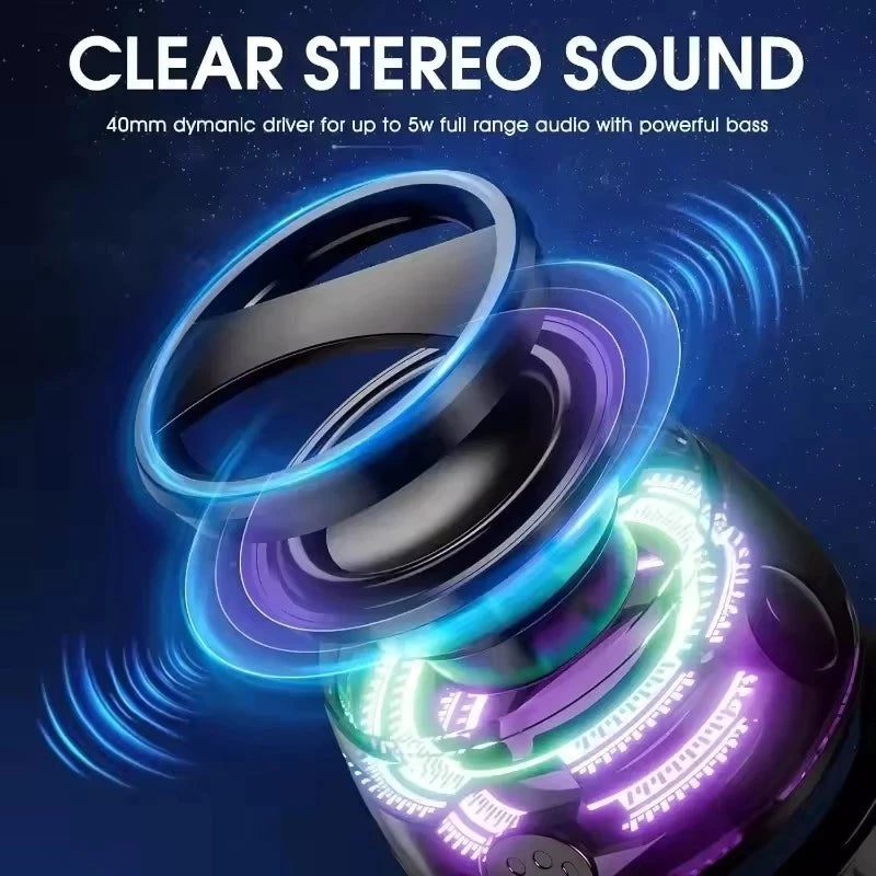 G200 3W Mini Bluetooth Speaker Magnetic Suction Ultra-Portable LED Speaker