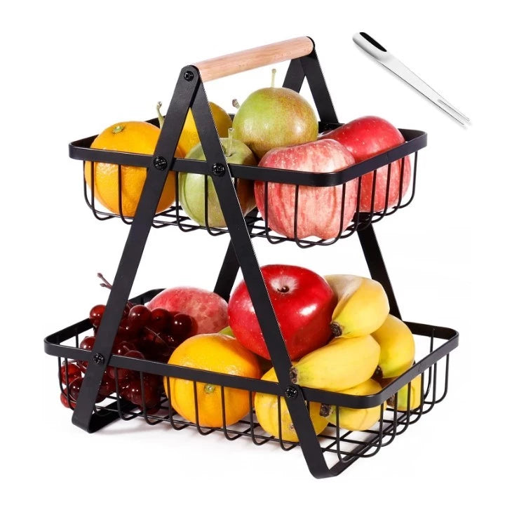 Double-Layer Fruit Basket