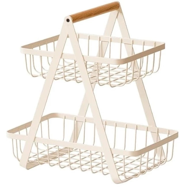 Double-Layer Fruit Basket