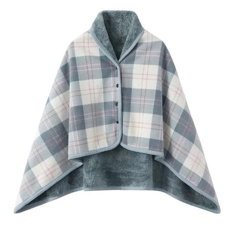 Wearable Plaid Fleece Blanket