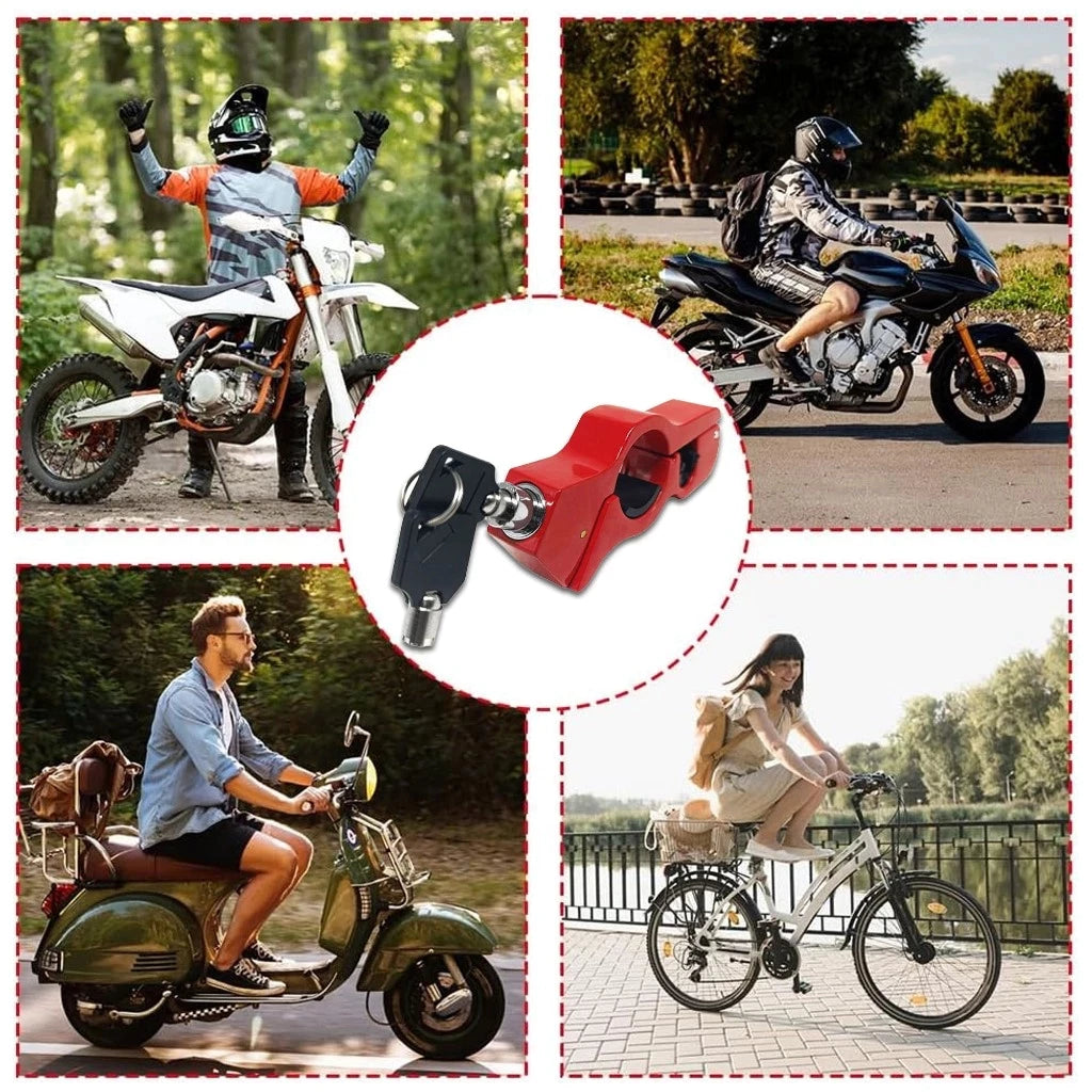 Anti Theft Aluminum Alloy Handlebar Throttle Grip Lock