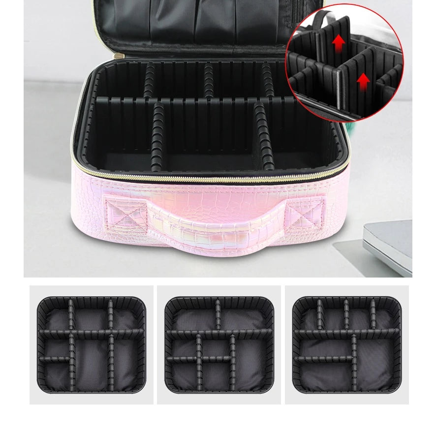 Makeup Bag with LED Mirror