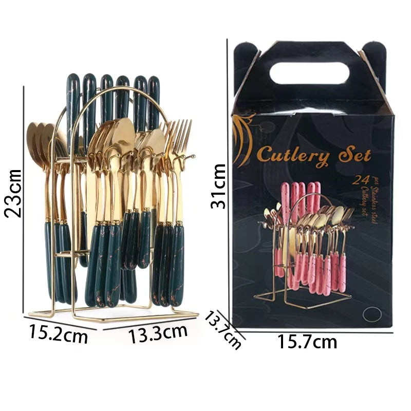 24PCS Cutlery Set