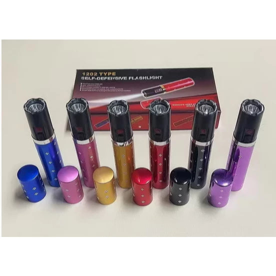 Rechargeable Lipstick Style Stun Gun with Flashlight