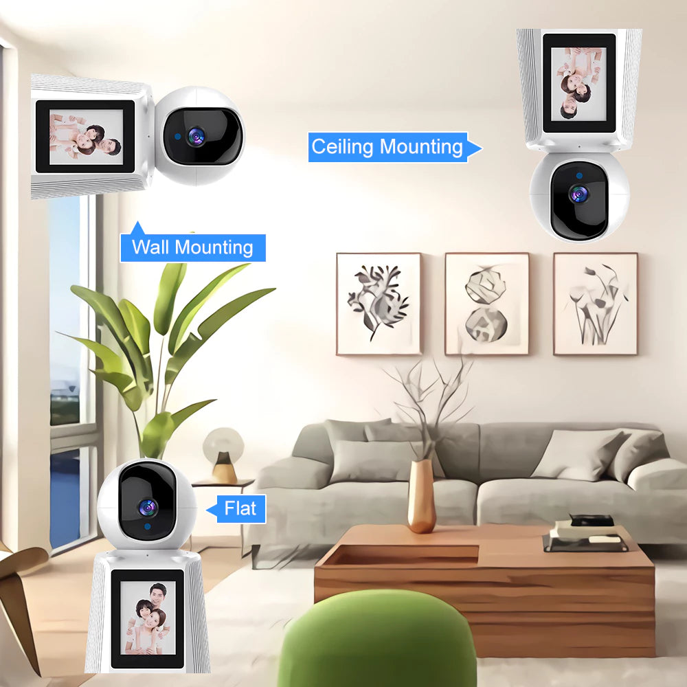 CCTV Camera With Display Screen Use Video Calling Camera With Two-Way Audio