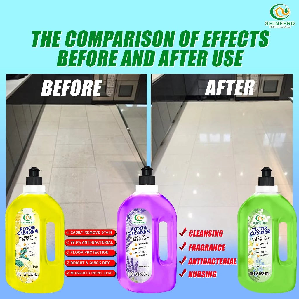 BUY 1 GET 2 | SHINEPRO Floor Cleaner with Mosquito Repellent 550ml
