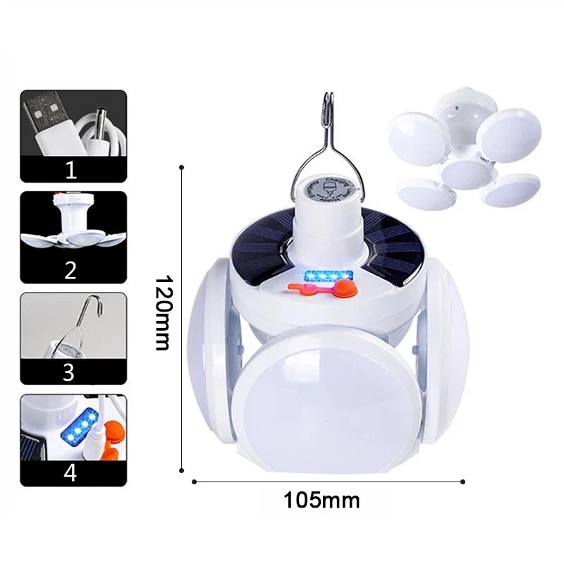 Foldable Football UFO Light Bulb