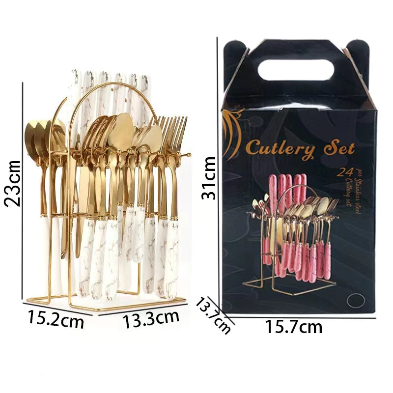 24PCS Cutlery Set