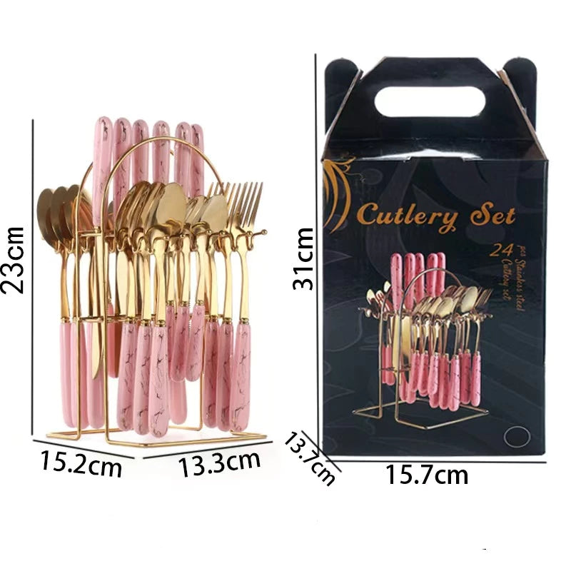 24PCS Cutlery Set