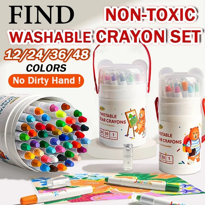 Non-Toxic Washable Crayon Set