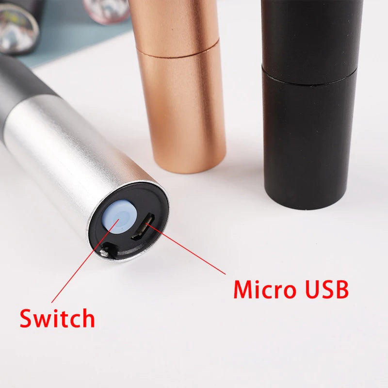 Rechargeable Mini Telescopic Zoom Flashlight