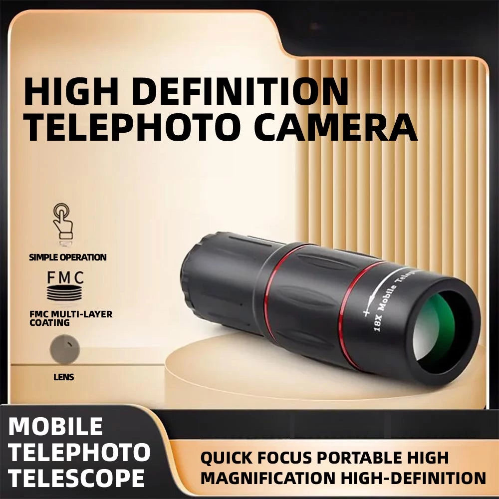 18X Telescope Zoom Mobile Phone Lens