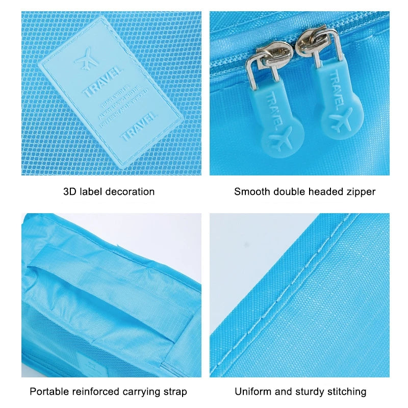 6PCS TRAVEL LUGGAGE ORGANIZER SET