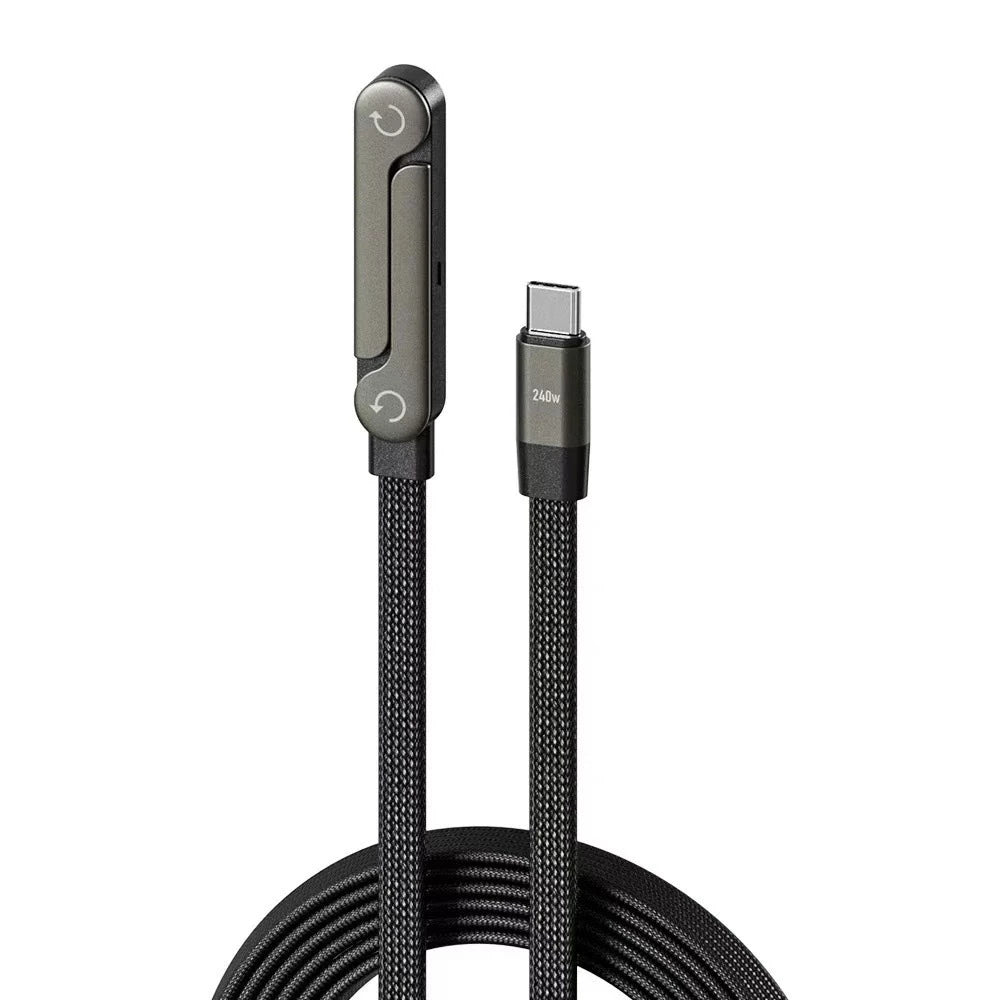 Angled Fast Charging Cable with Phone Stand