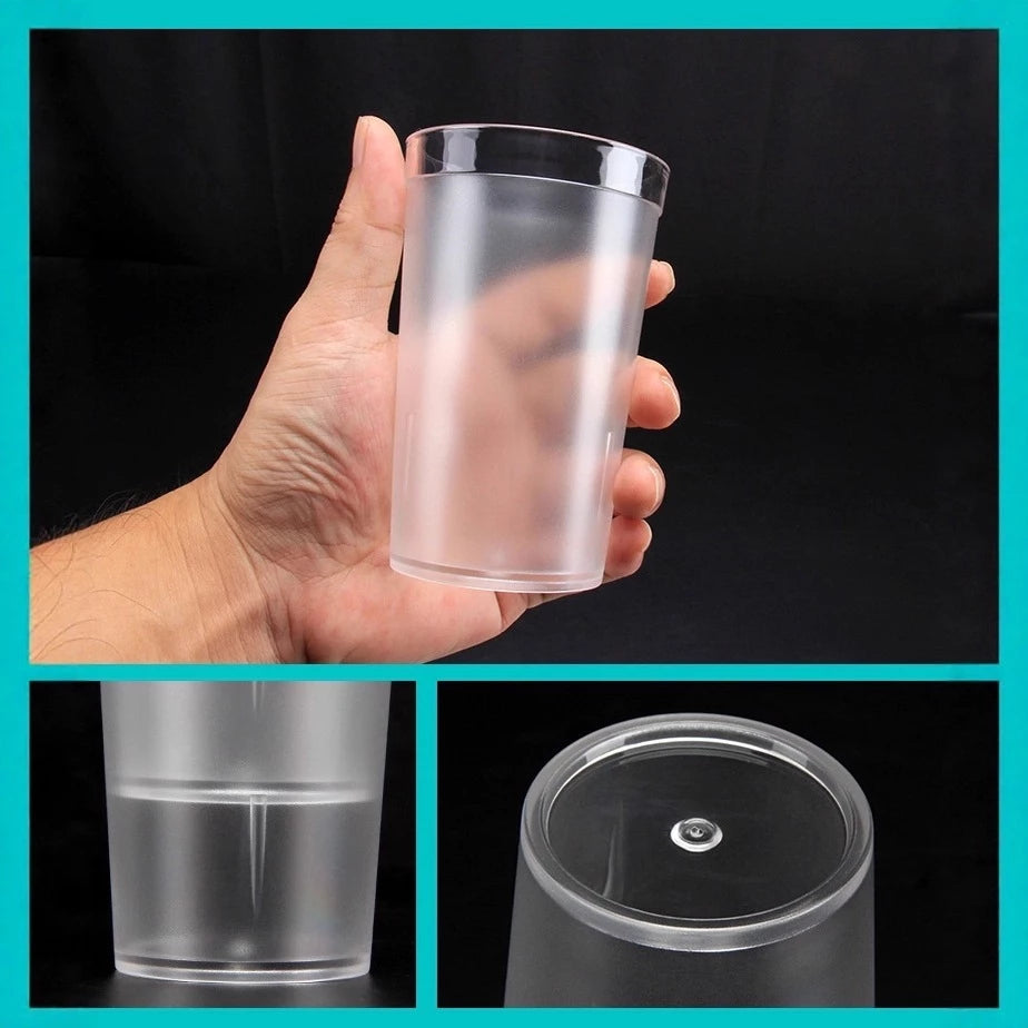 6PCS Frosted Acrylic Plastic Drinking Cup 350ML