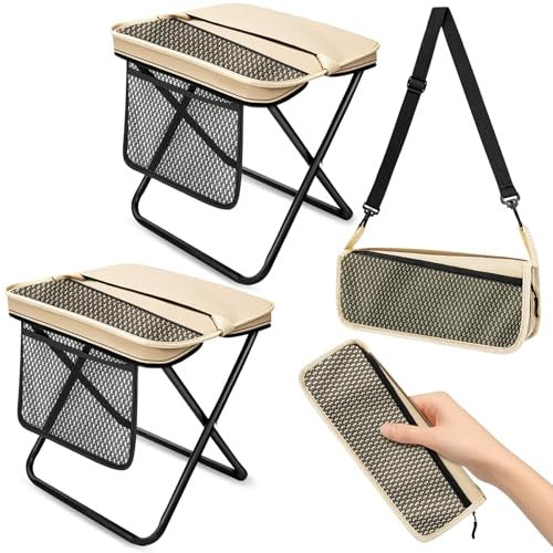 Portable Folding Stool with Carrying Bag