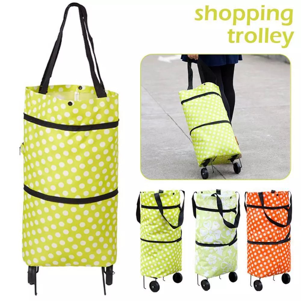 FOLDABLE TROLLEY BAG (RANDOM COLOR)