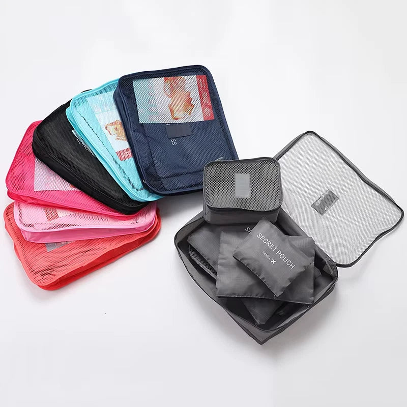 6PCS TRAVEL LUGGAGE ORGANIZER SET