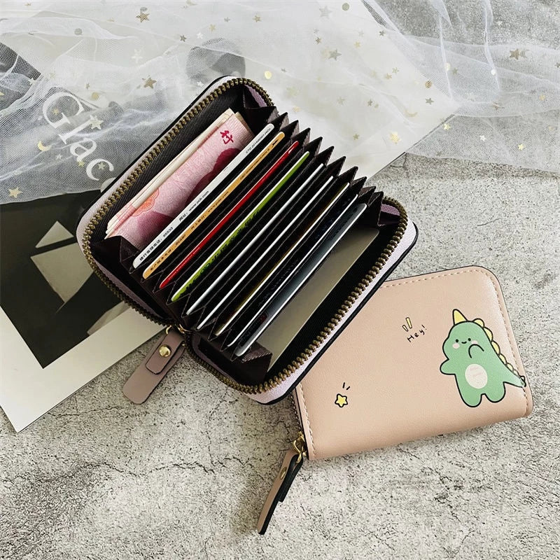 Cute Cartoon Printed Card Holder Wallet