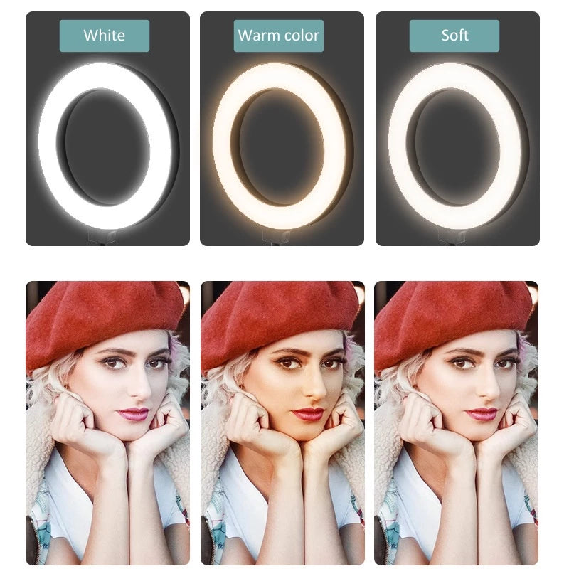 6-inch Ring light Dual Phone Stand